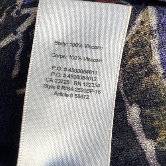 Wilfred Black Floral Peplum Blouse - Picture 6 of 6